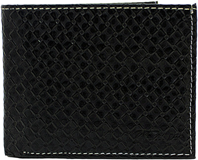 

Delma Boys Black Genuine Leather Wallet(10 Card Slots)