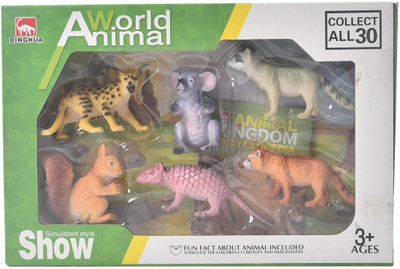 

Tokenz Set Of 6 World Animal Set(Multicolor)