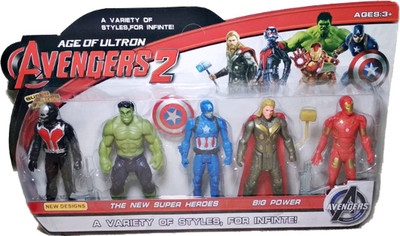 

ClueSteps Age of ULTRON Avengers 2 A Variety of Styles, For Infinite, The New Super Heroes (Hulk, Captain America, Thor, Iron Man, Black Panther)(Multicolor)