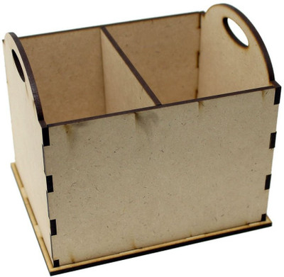 

Tootpado Unfinished MDF Blanks Wood Cutout - Pen Stand [15.5x13x13 cm](CMDF16) - For Decoupage Crafts Artwork