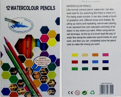 

Aadya Crafts Water Colour Pencil 12 Colours