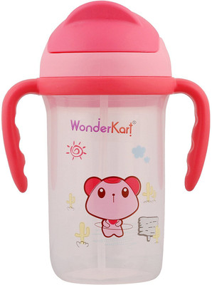 

WonderKart Child Sipper With Handle - 350 ml(Pink)