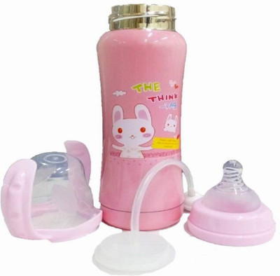 

Croox Thermal Insulated Stainless Steel Baby Feeding Bottle - 240 ml(Pink)