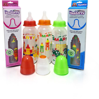 

Smarty Twomax Combo Set of 3 Baby Feeding Bottle 250ml Print Feeding Bottle - 250 ml(Multicolor)