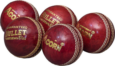 

Acorn® 19 Cricket Leather Ball(Pack of 5, Red)