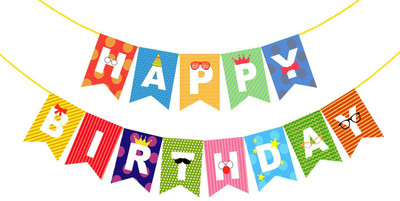 

PARTY PROPZ Party Propz™ Multi color Happy Birthday Banner / Happy Birthday Banner / Minnie Mouse Happy Birthday Decoration / Minnie Mouse Happy Birthday Party Supplies / Minnie Mouse Birthday Banner for Party Decoration Banner(8 ft, Pack of 1)