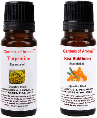 

Gardens Of Aroma Turpentine Essential Oil And Seabukthorn Essential Oil(20 ml)