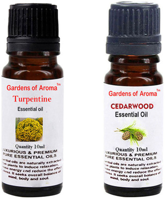 

Gardens Of Aroma Turpentine Essential Oil And Cedarwood Essential Oil(20 ml)