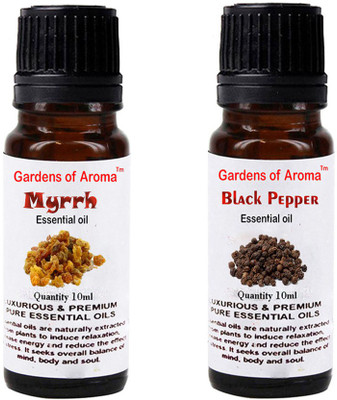 Gardens Of Aroma Myrrh Essential Oil And Black pepper Essential Oil(20 ml)