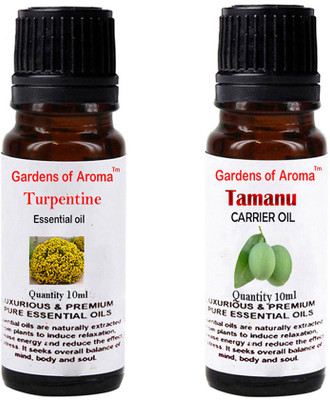 

Gardens Of Aroma Turpentine Essential Oil And Tamanu Carrier Oil(20 ml)