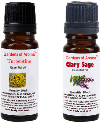 

Gardens Of Aroma Turpentine Essential Oil And Clary sage Essential Oil(20 ml)