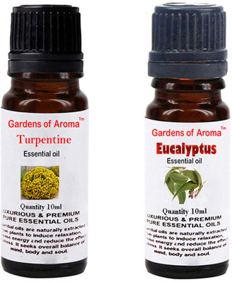 

Gardens Of Aroma Turpentine Essential Oil And Eucalyptus Essential Oil(20 ml)
