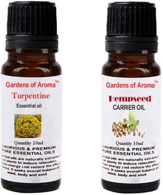 

Gardens Of Aroma Turpentine Essential Oil And Hepmseed Carrier Oil(20 ml)