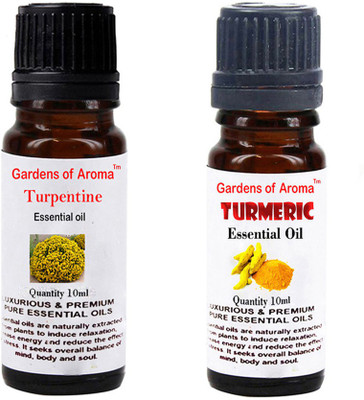

Gardens Of Aroma Turpentine Essential Oil And Tumeric Essential Oil(20 ml)