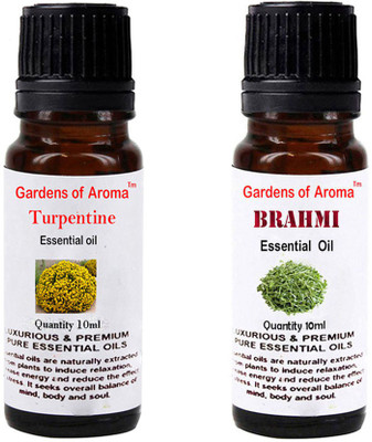 

Gardens Of Aroma Turpentine Essential Oil And Brahmi Essential Oil(20 ml)