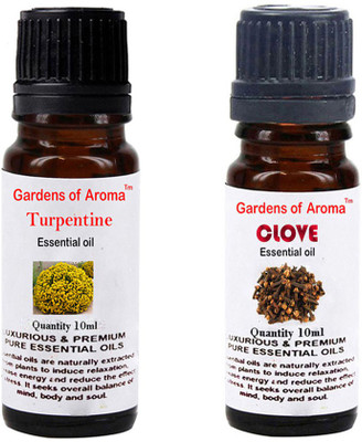 

Gardens Of Aroma Turpentine Essential Oil And Clove Essential Oil(20 ml)