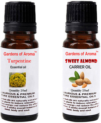 

Gardens Of Aroma Turpentine Essential Oil And Sweet almond Carrier Oil(20 ml)