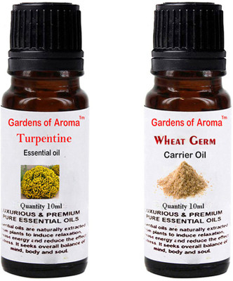 

Gardens Of Aroma Turpentine Essential Oil And Wheat germ Carrier Oil(20 ml)