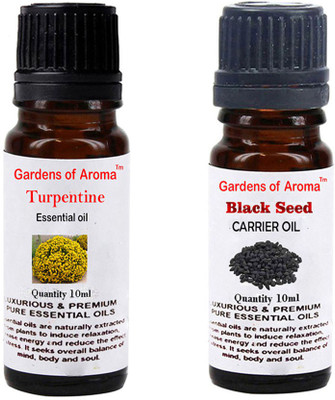 

Gardens Of Aroma Turpentine Essential Oil And Black Seed carrier Oil(20 ml)
