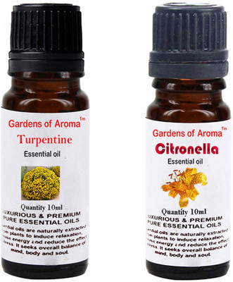 

Gardens Of Aroma Turpentine Essential Oil And Citronella Essential Oil(20 ml)