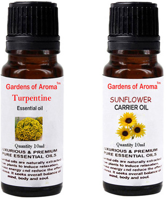 

Gardens Of Aroma Turpentine Essential Oil And Sunflower Carrier Oil(20 ml)