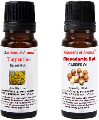 

Gardens Of Aroma Turpentine Essential Oil And Macadamia Nut Carrier Oil(20 ml)