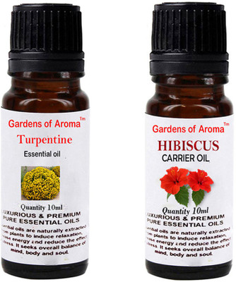 

Gardens Of Aroma Turpentine Essential Oil And Hibiscus Carrier Oil(20 ml)