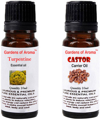 

Gardens Of Aroma Turpentine Essential Oil And Castor Carrier Oil(20 ml)