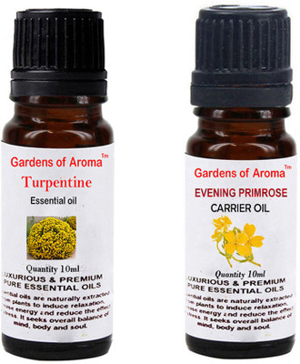 

Gardens Of Aroma Turpentine Essential Oil And Evening primrose Carrier Oil(20 ml)