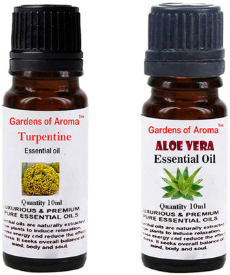 

Gardens Of Aroma Turpentine Essential Oil And Aloe vera Essential Oil(20 ml)