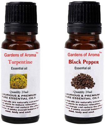 

Gardens Of Aroma Turpentine Essential Oil And Black pepper Essential Oil(20 ml)