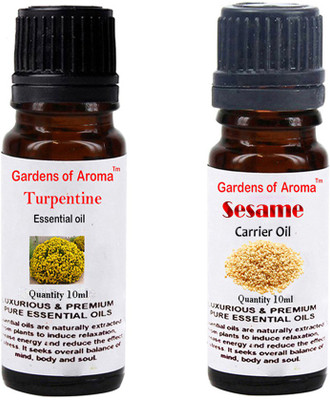 

Gardens Of Aroma Turpentine Essential Oil And Sesame Carrier Oil(20 ml)