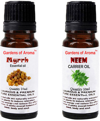 

Gardens Of Aroma Myrrh Essential Oil And Neem Carrier Oil(20 ml)