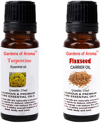 

Gardens Of Aroma Turpentine Essential Oil And Flaxseed Carrier Oil(20 ml)