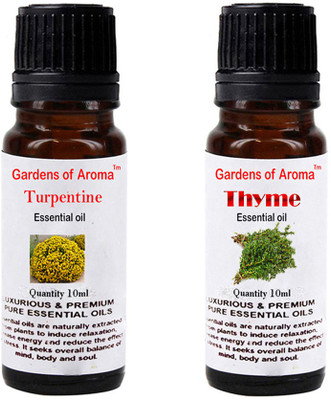 

Gardens Of Aroma Turpentine Essential Oil And Thyme Essential Oil(20 ml)