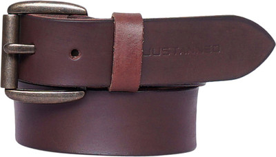 

Justanned Men Casual Brown Genuine Leather Belt