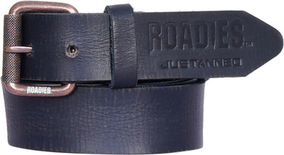 

Roadies Men Casual Blue Genuine Leather Belt, Navy