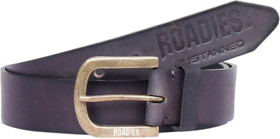 

Roadies Men Casual Brown Genuine Leather Belt