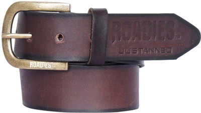 

Roadies Men Casual Brown Genuine Leather Belt