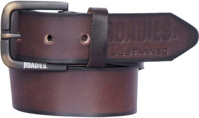 

Roadies Men Casual Brown Genuine Leather Belt