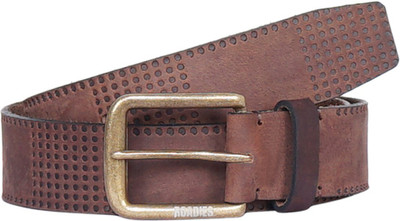 

Roadies Men Casual Brown Genuine Leather Belt