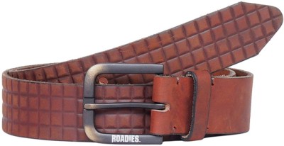 

Roadies Men Casual Brown Genuine Leather Belt