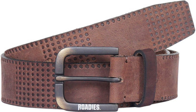 

Roadies Men Casual Brown Genuine Leather Belt