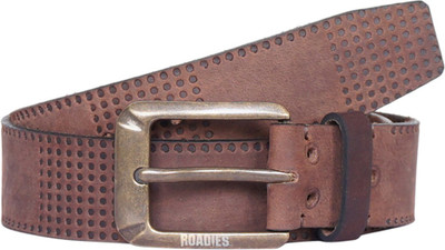 

Roadies Men Casual Brown Genuine Leather Belt