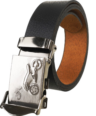 

Thrill N Thunder Men Casual, Party, Formal Black Synthetic Belt, Light black