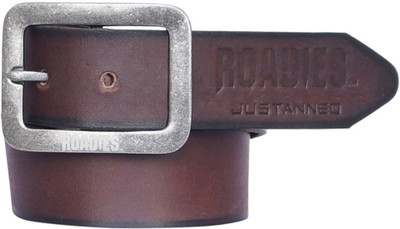 

Roadies Men Casual Brown Genuine Leather Belt