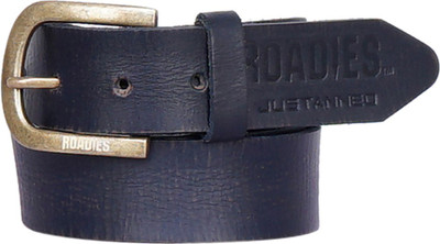 

Roadies Men Casual Blue Genuine Leather Belt, Navy