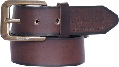 

Roadies Men Casual Brown Genuine Leather Belt
