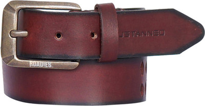 

Roadies Men Casual Brown Genuine Leather Belt