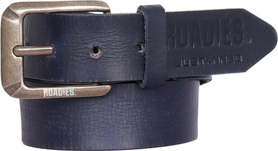 

Roadies Men Casual Blue Genuine Leather Belt, Navy